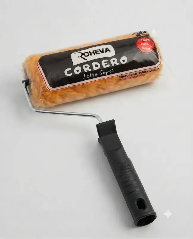 Rodillo Cordero Cuero Lanar Color 22X50