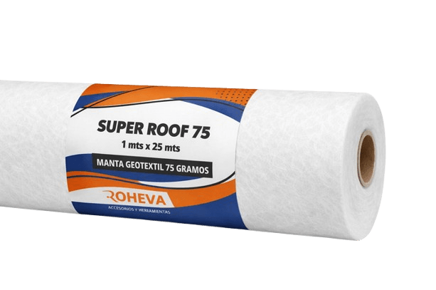 Manta Geotextil Super Roof 75 grs. 1X25