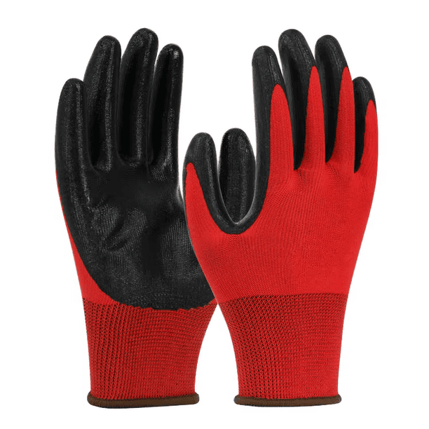 Guante Base Rugosa Rojo