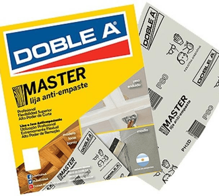 Lija Master Antiempastante Doble A Grano 280