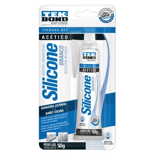 Silicona Acetica Blanca 50 g Pomo