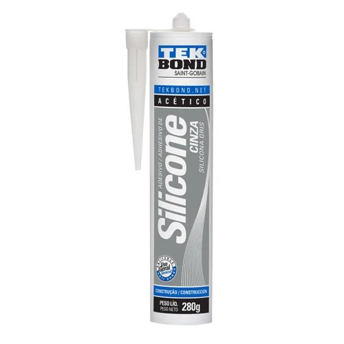 Silicona Acetica Gris 280 g Cartucho