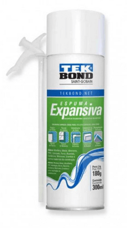 Espuma Poliuretanica PU Expansible 300 ml/ 180 g Tek Bond