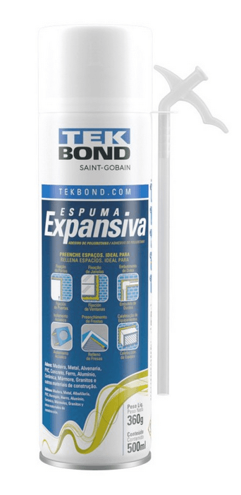 Espuma Poliuretanica PU Expansible 500 ml/ 360 g