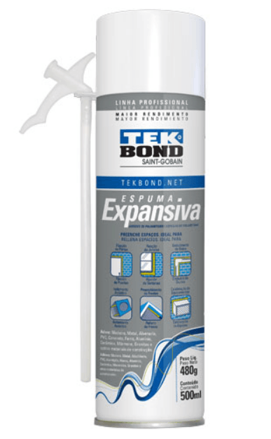 Espuma Poliuretanica PU Expansible 500 ml/ 480 g