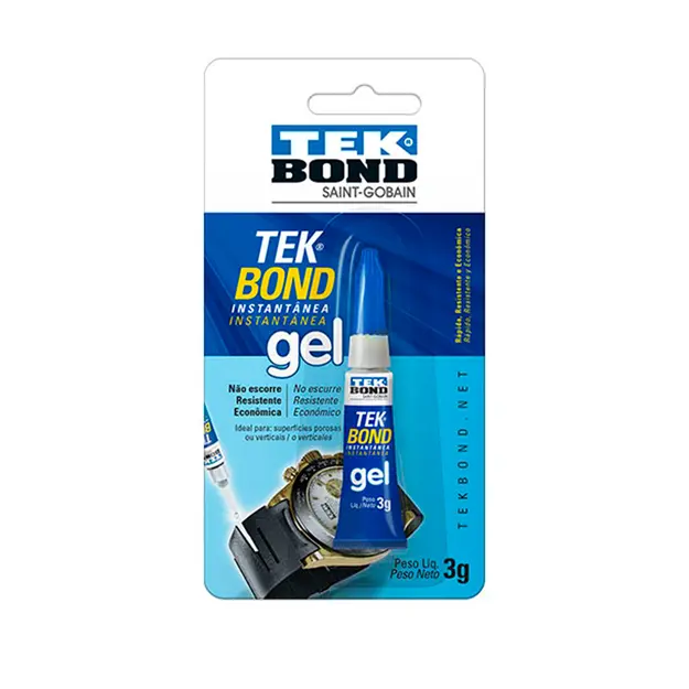 Super Pegamento Instantaneo Gel 3 g  Blister