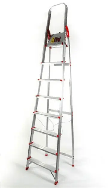 Escalera familiar de Aluminio Reforzado 8 Escalones 