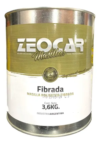 Zeocar Masilla Fibrada 3,6 Kg *A Pedido