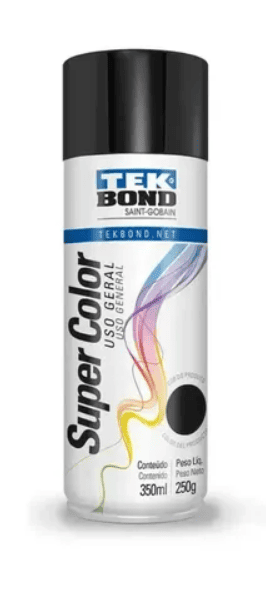 Pintura Aero 140 g Uso Gral Negro Brillante