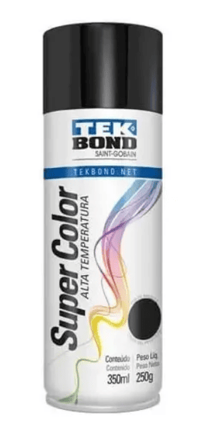 Pintura Aero 140 g Alta Temperatura Negro Brillante