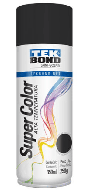 Pintura Aero 140 g Alta Temperatura Negro Mate