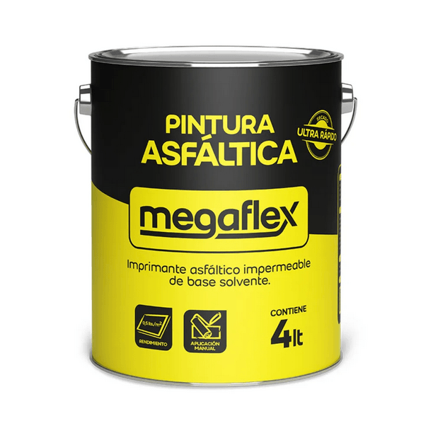 Megaflex Pintura Asfaltica X 4 L