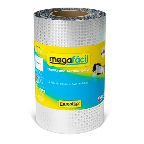 Weber Mega Facil Autoadhesiva 25 cm X 25 m Aluminio