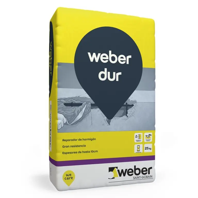 Weber Dur Mortero de Reparacion Horm Gris 25 Kg