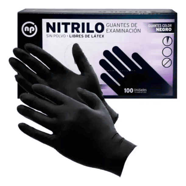 Guantes nitrilo descartable (Largo)