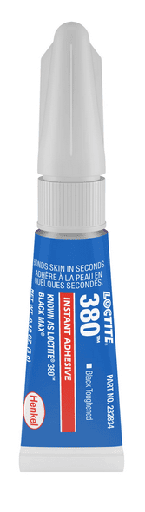 [ADH0087] Loctite 380 Cianoacrilato Flexible Negro 28 g Pplast y Goma