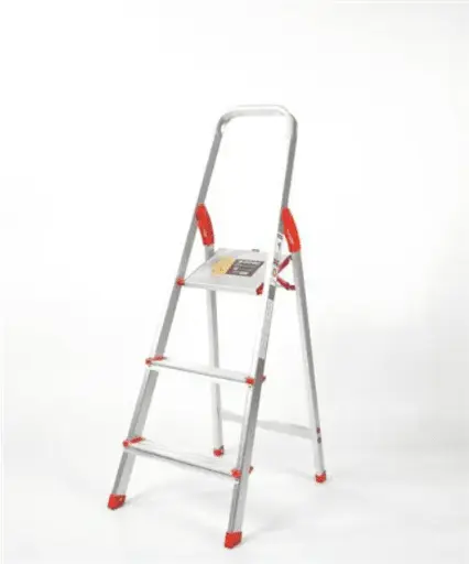 [ESC0001] Escalera familiar de Aluminio Reforzado 3 Escalones 