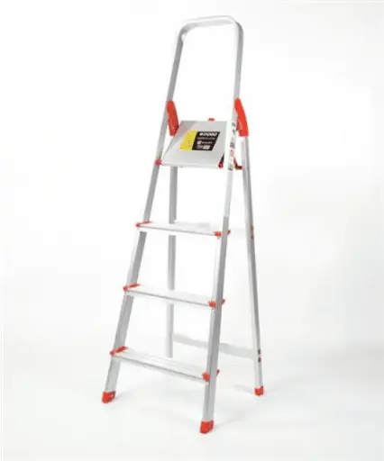 [ESC0002] Escalera familiar de Aluminio Reforzado 4 Escalones 