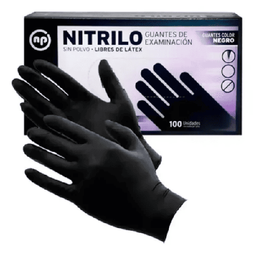 [GUA0008B] Guantes nitrilo descartable (Mediano)